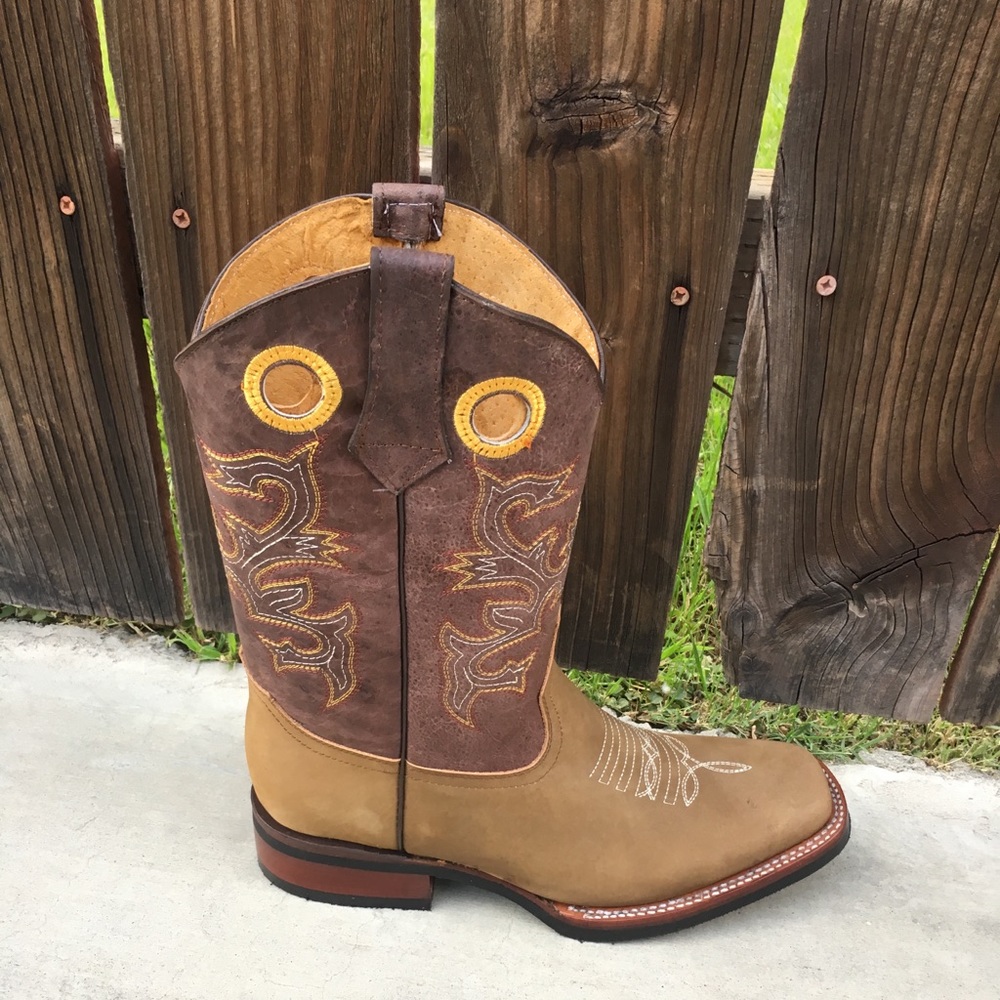 Men’s Rodeo Boots Genuine Cowhide Leather - Picture 3 of 6